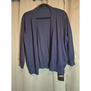 Women's Plus Size 3x Navy Blue Cardigan